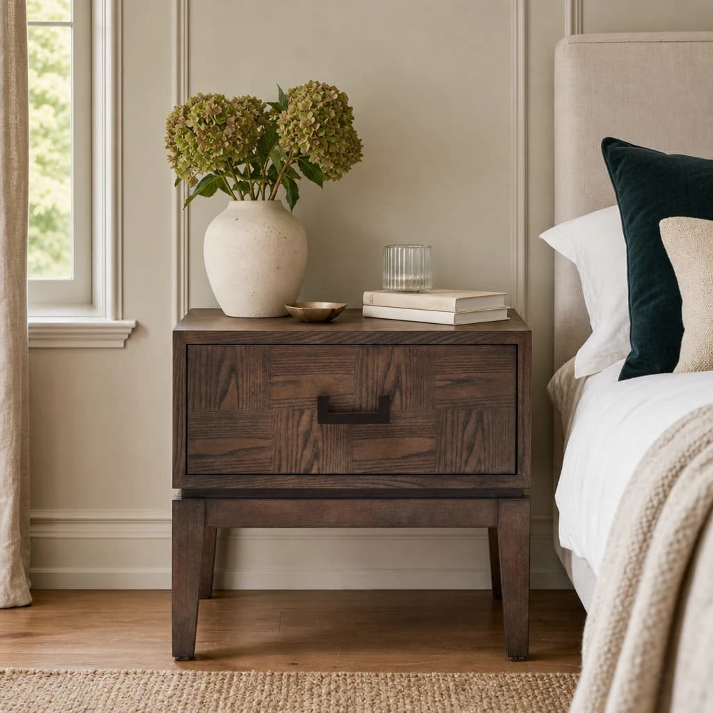 Dimaro Antique Grey One Drawer Side Table - Tables, photo 1 of 8