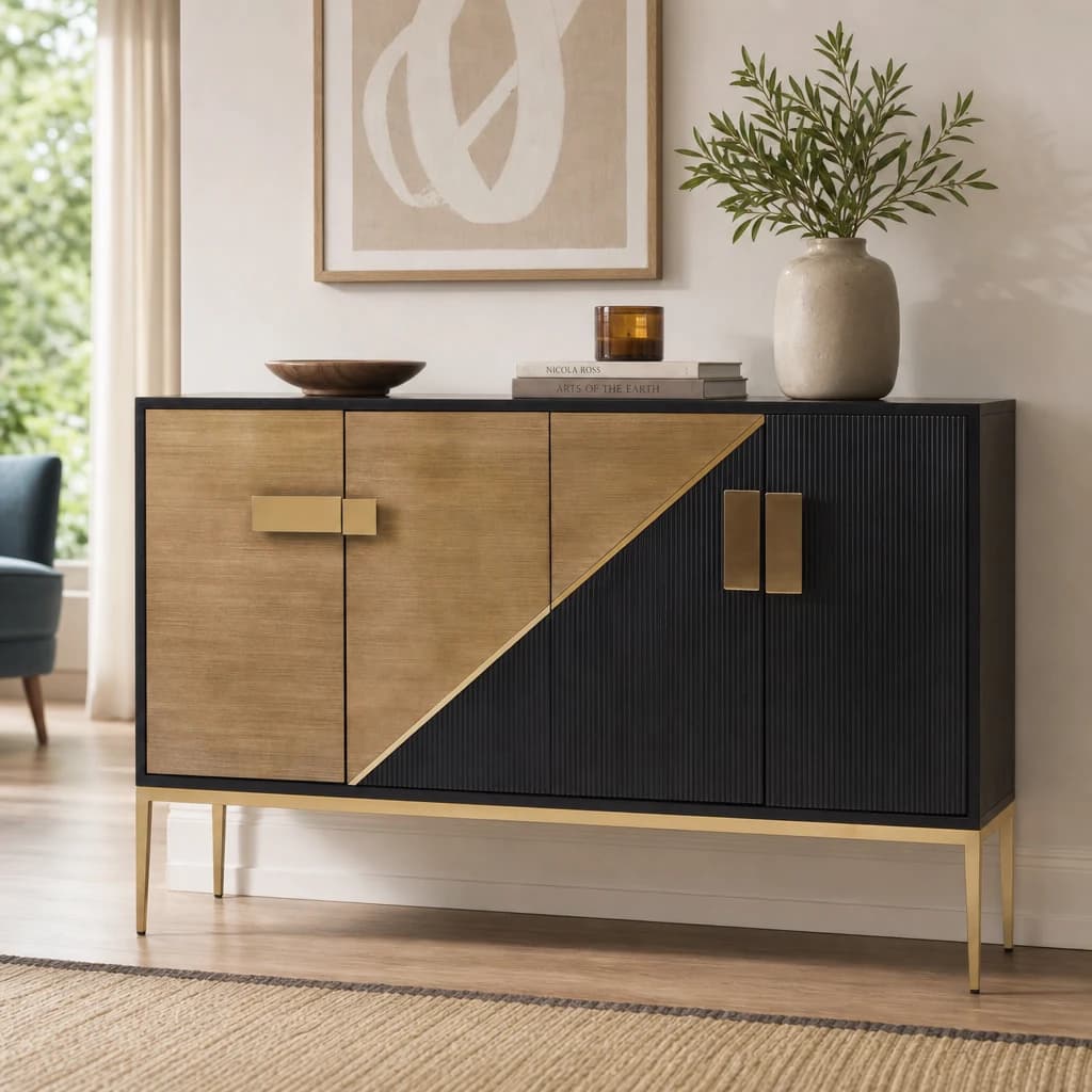 Davoli Black And Grey Sideboard - Bookcases & shelving, photo 1 of 8