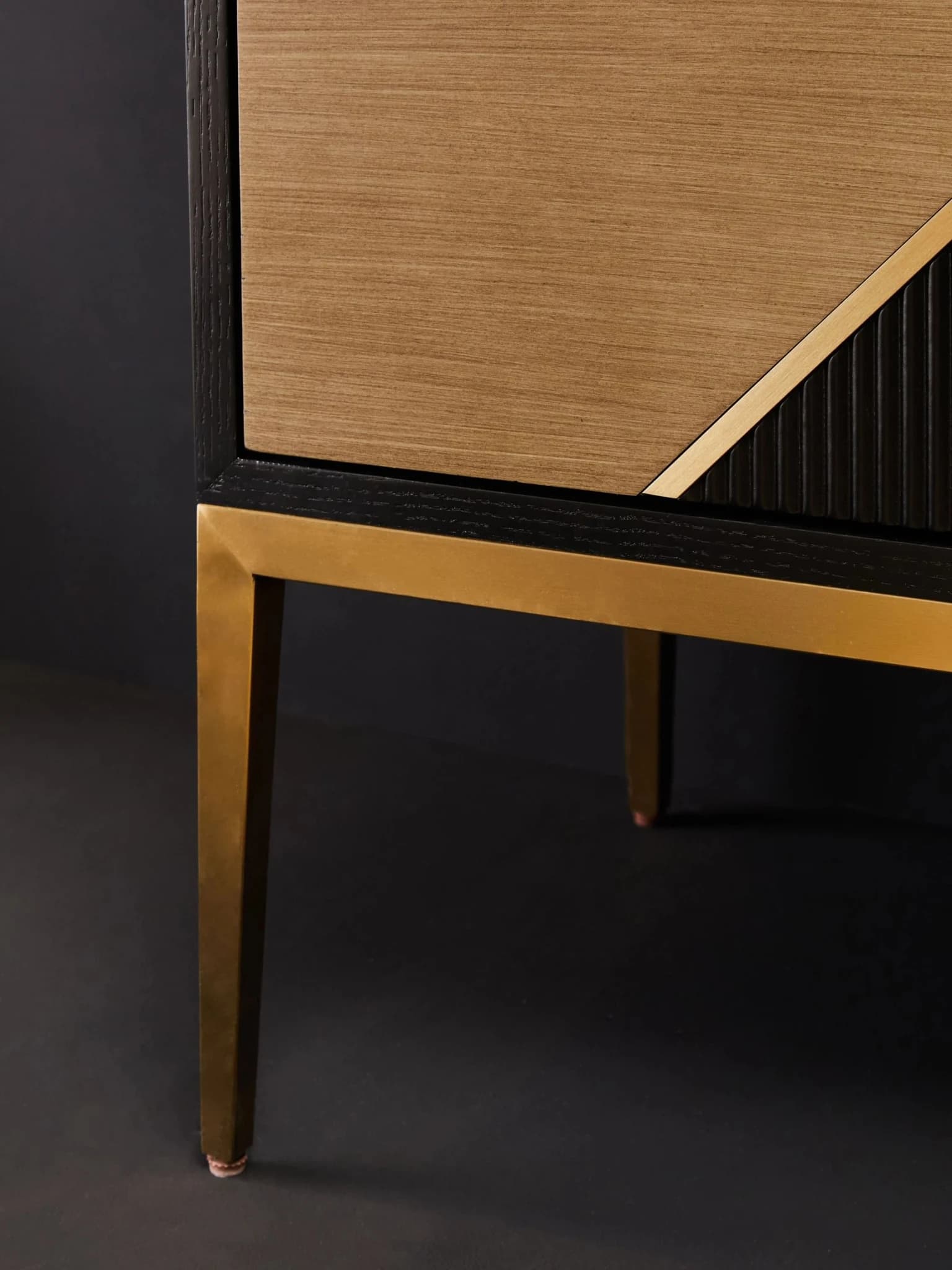 Davoli Black and Gold Two Door Sideboard - Bookcases & shelving, photo 3 of 8