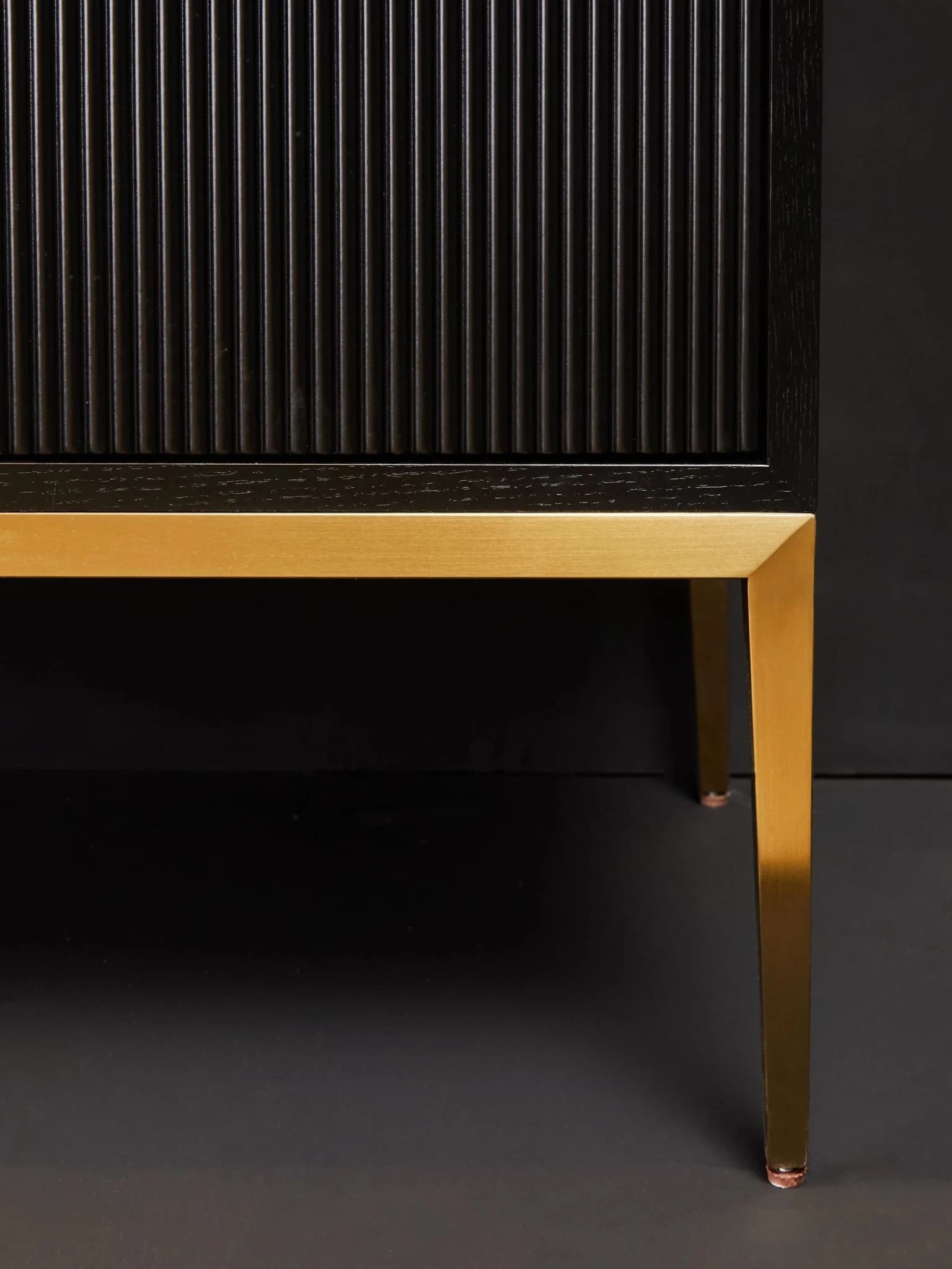 Davoli Black and Gold Two Door Sideboard - Bookcases & shelving, photo 2 of 8