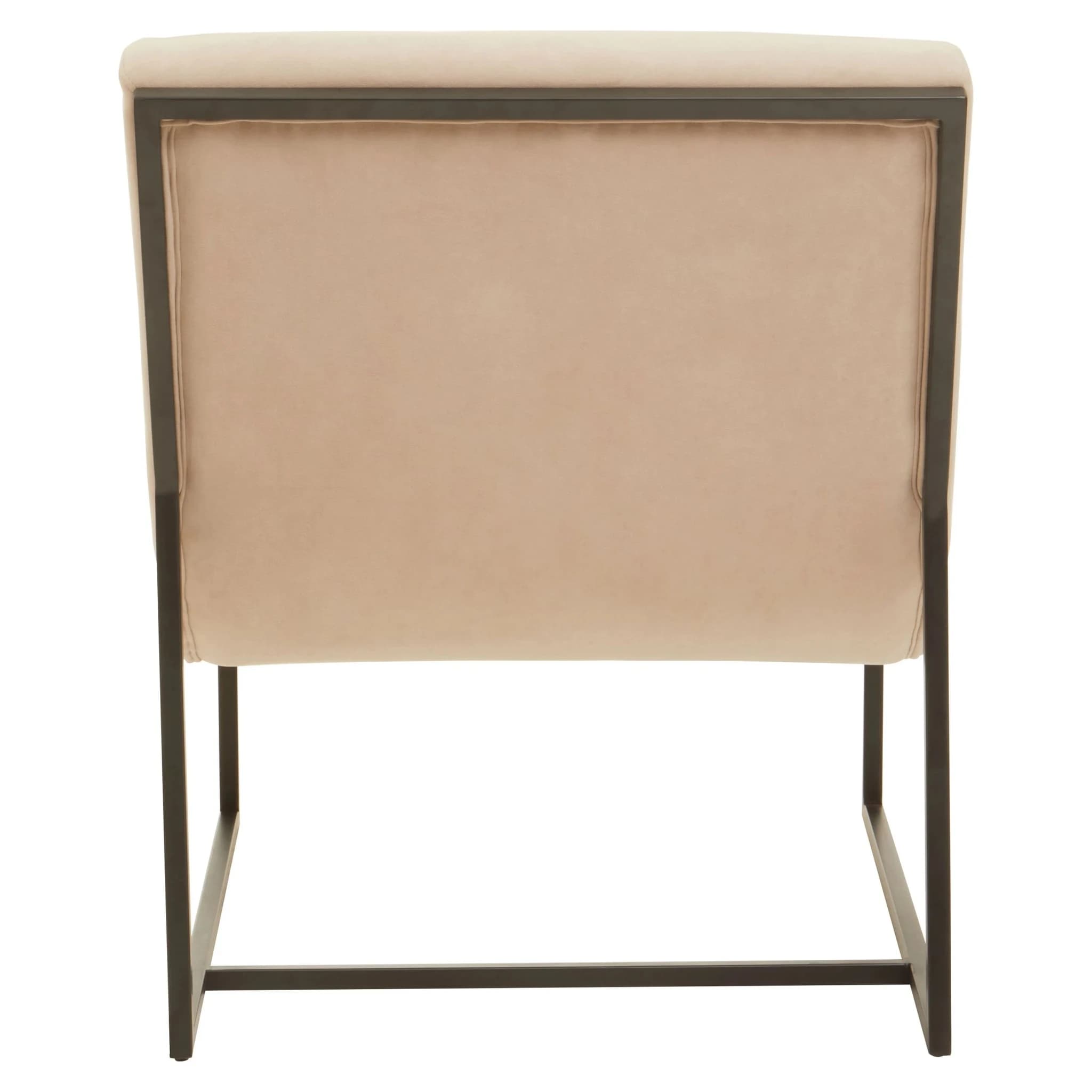 Vogue Ivory Velvet Lounge Chair - Seating, photo 5 of 8