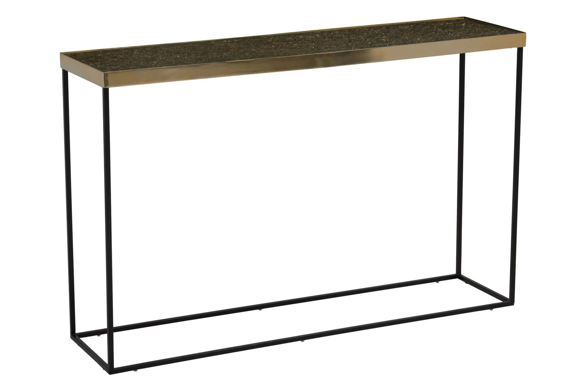 Akola Gold Finish Textured Console Table - Tables, photo 3 of 6