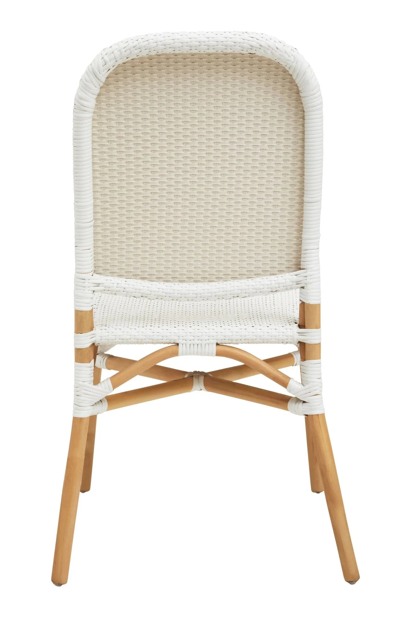Manado Natural and White Rattan Dining Chair - Seating, photo 2 of 8