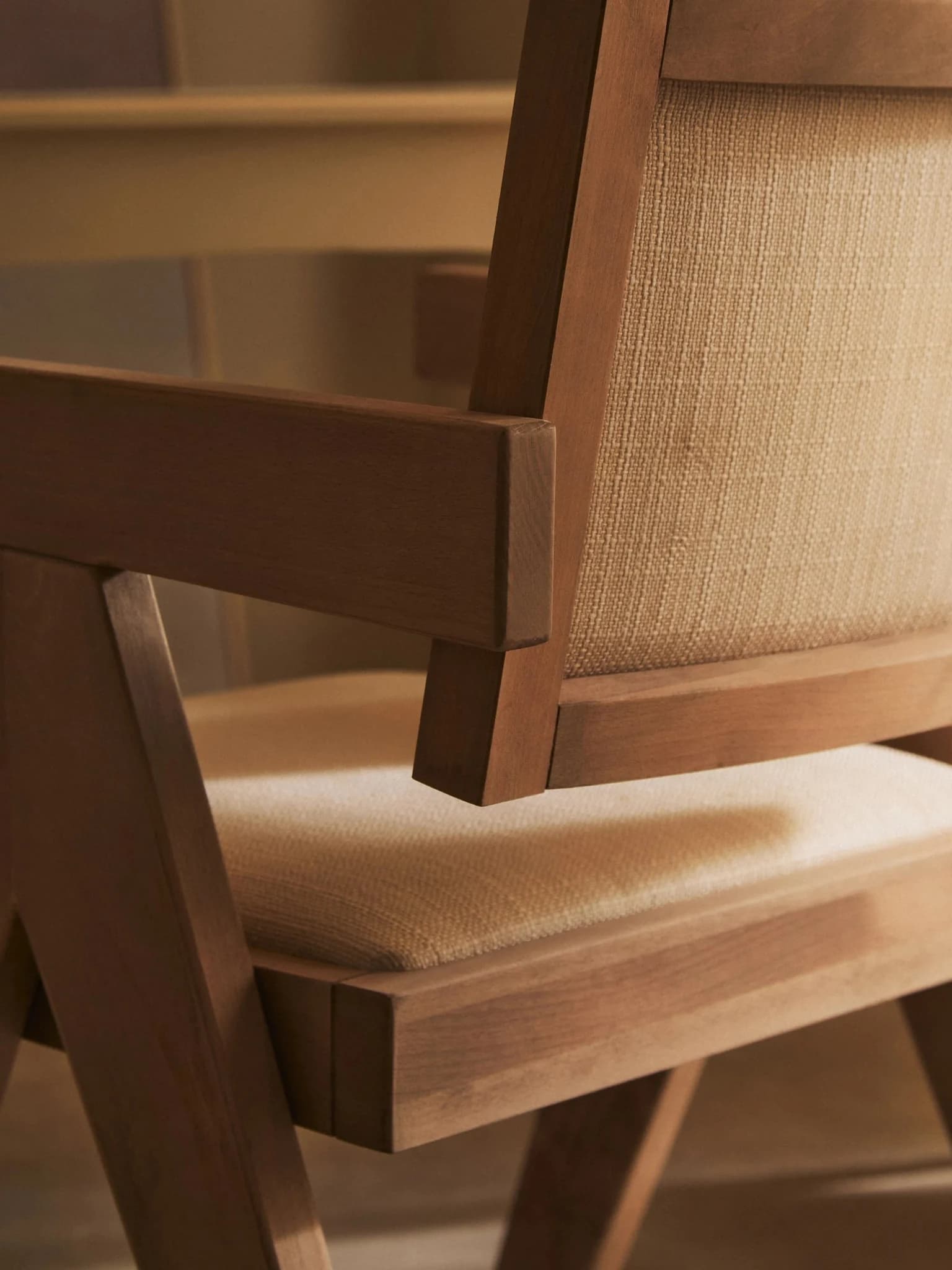Cebu Ivory Fabric and Grey Wash Beech Wood Dining Chair - Seating, photo 2 of 8