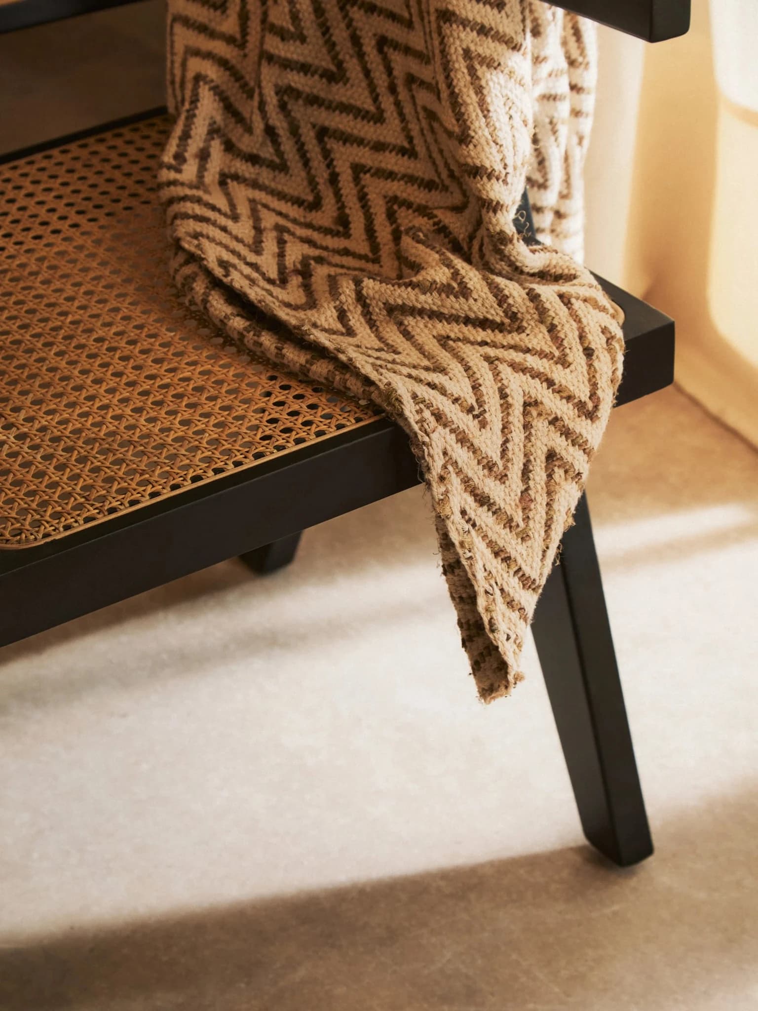 Cebu Natural Cane and Black Beech Wood Dining Chair - Seating, photo 4 of 8