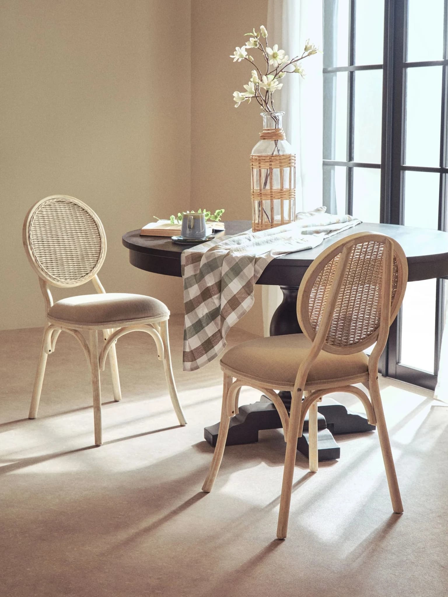 Cebu White Wash Elm Wood Dining Chair - Seating, photo 5 of 8