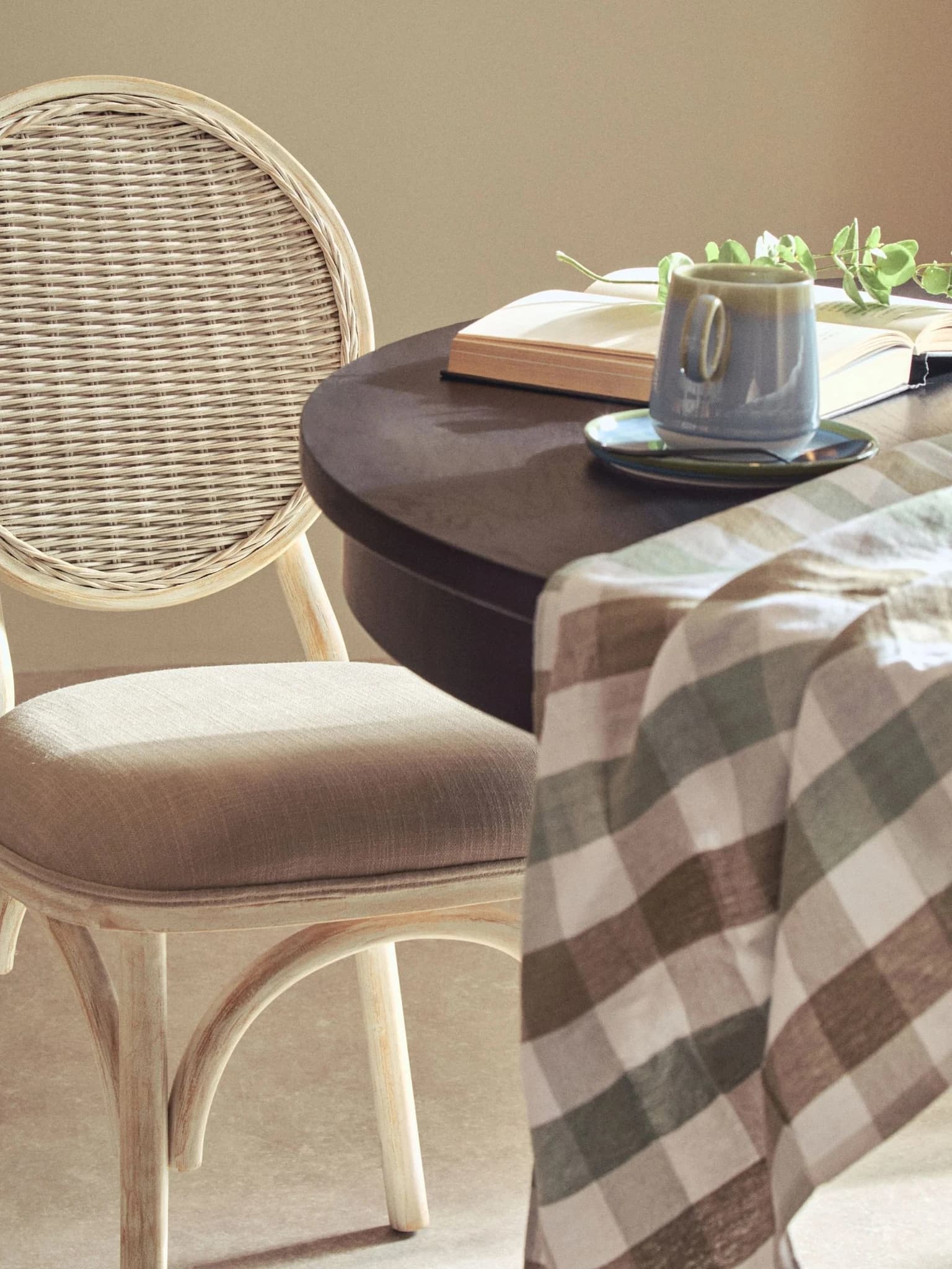 Cebu White Wash Elm Wood Dining Chair - Seating, photo 4 of 8