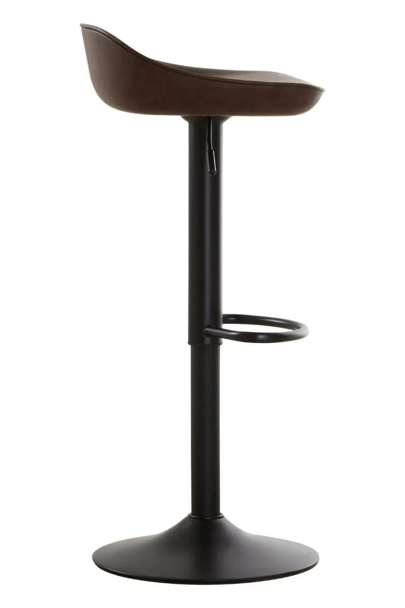 Dalston Brown Set Of Two Leather Effect Bar Stools - Seating, photo 8 of 8