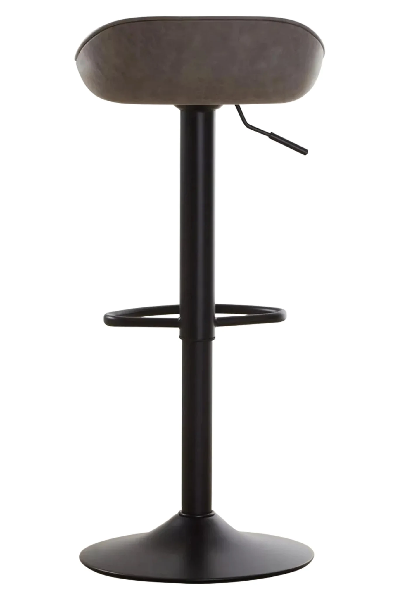 Dalston Brown Grey Set Of Two Leather Effect Bar Stools - Seating, photo 4 of 8