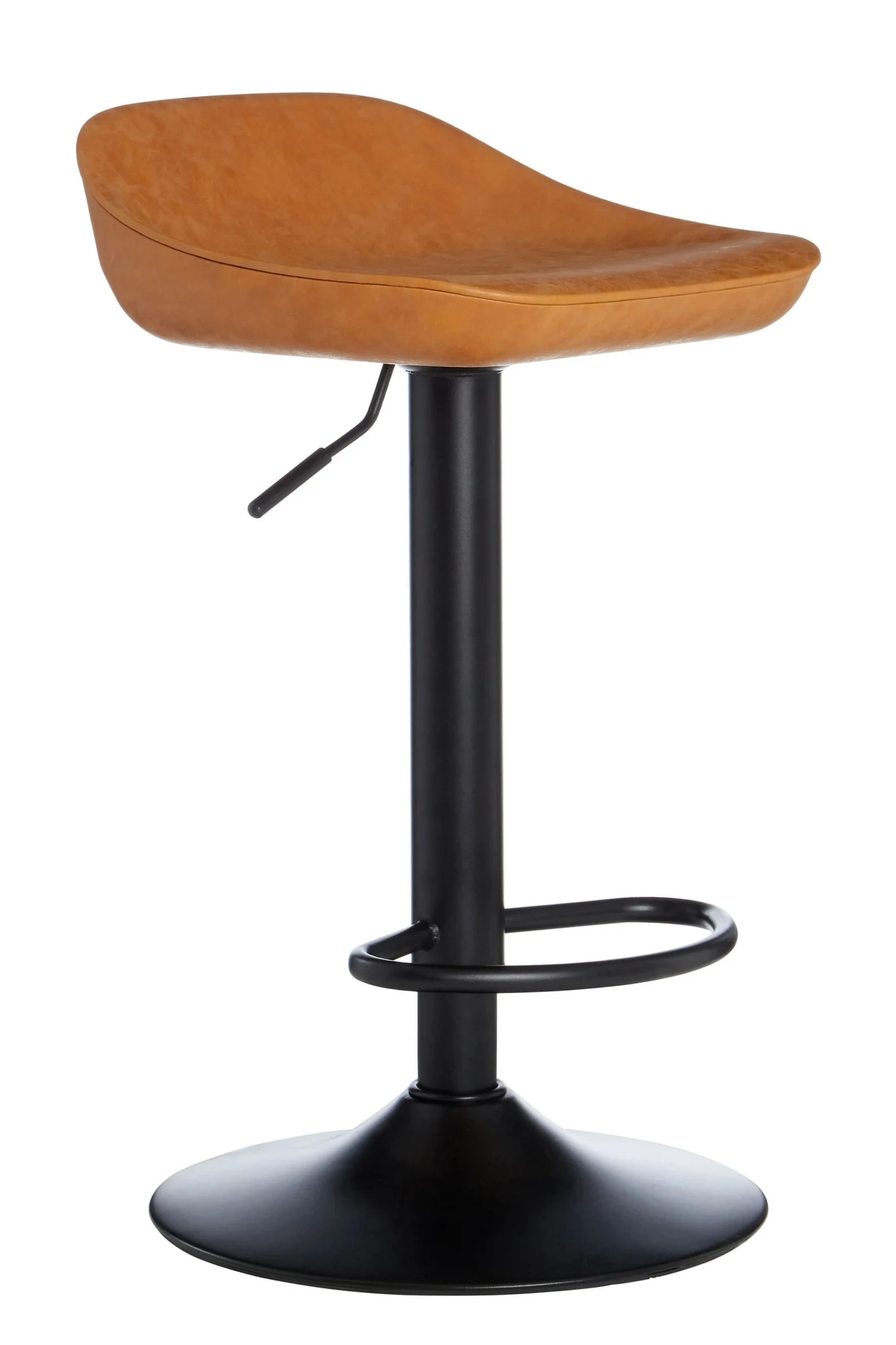 Dalston Tan Set Of Two Bar Leather Effect Stools - Seating, photo 6 of 8