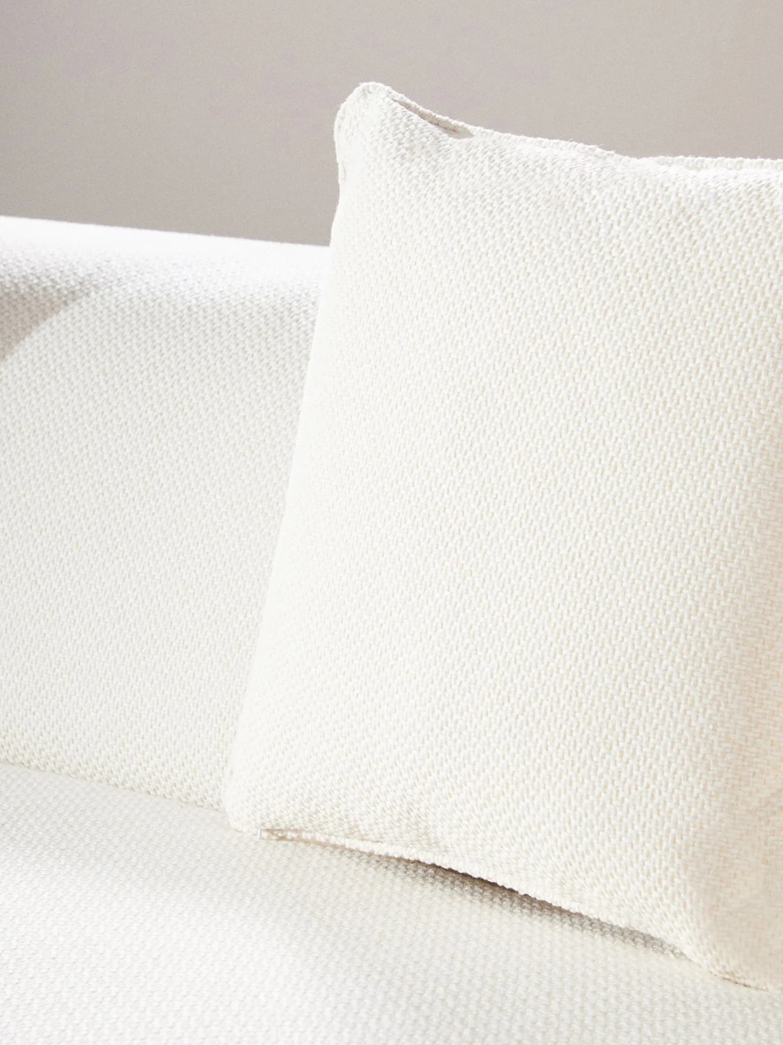 Ozzano Cream Linen Three Seater Sofa - Seating, photo 7 of 8