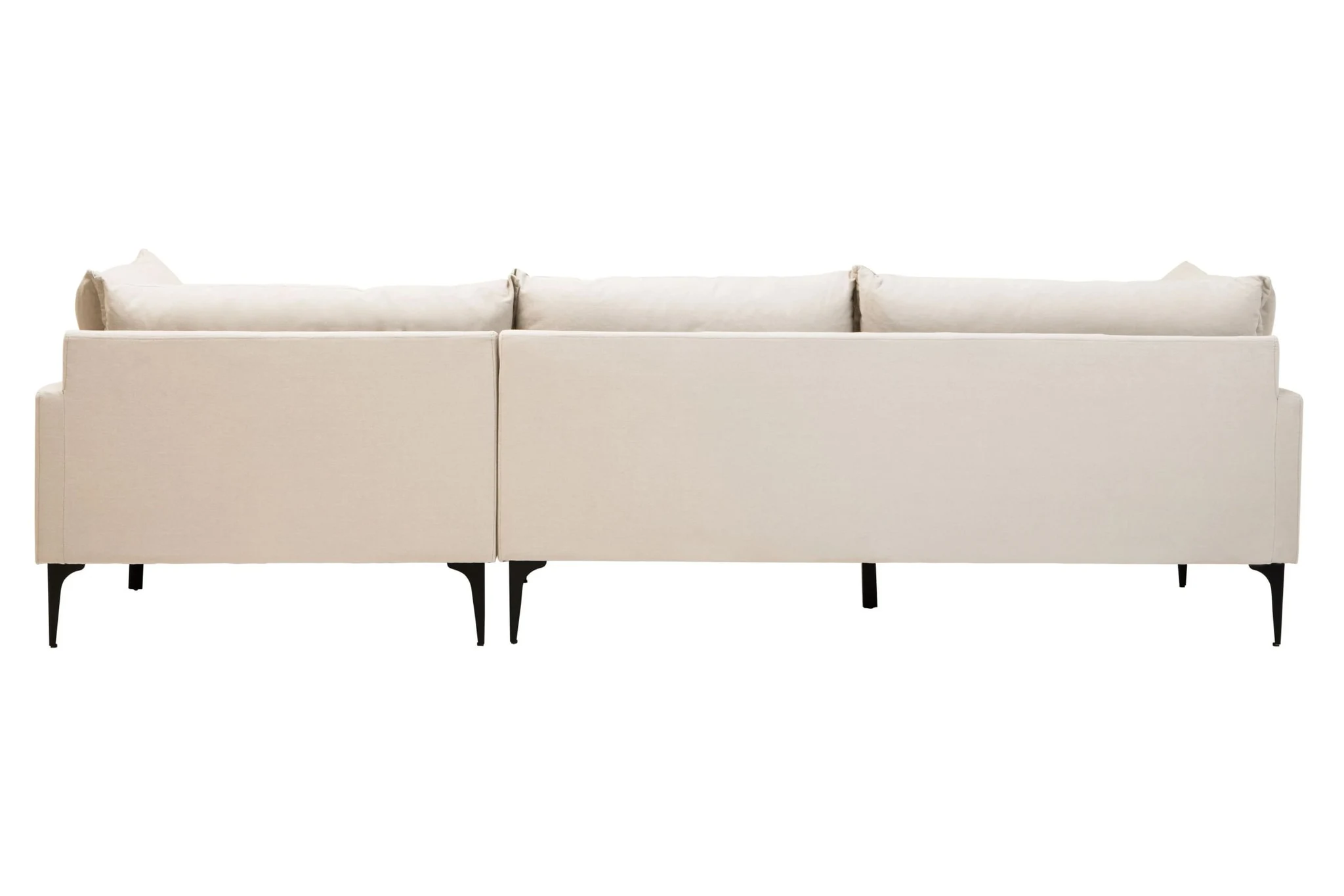 Troyes Cream Three Seat Right Chaise Sofa - Seating, photo 3 of 8