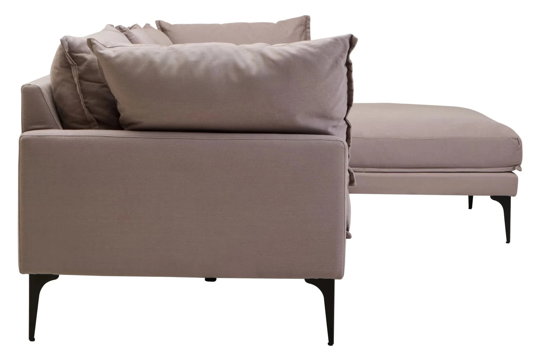 Troyes Grey Three Seat Right Chaise Sofa - Seating, photo 5 of 8