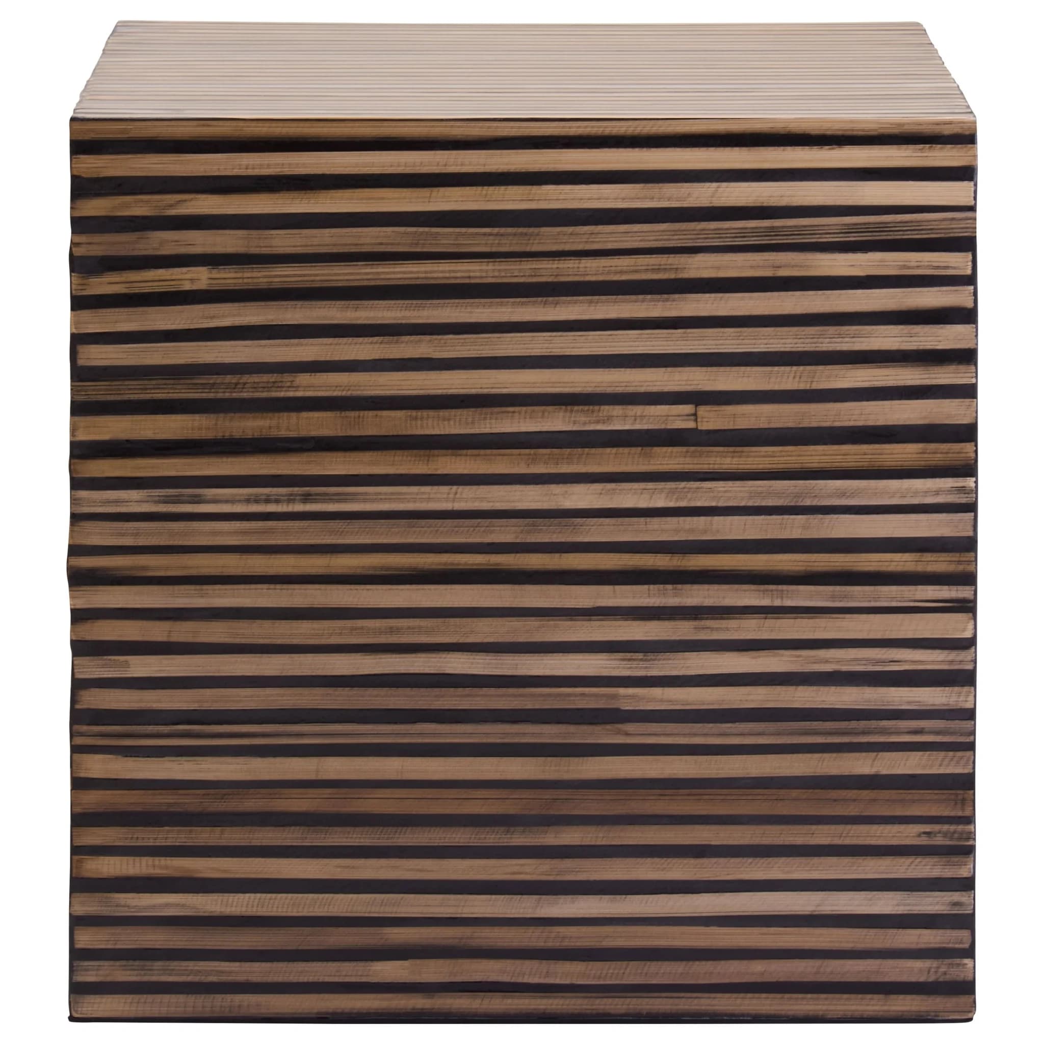Bambusa Black Bamboo Inlay Side Table - Tables, photo 6 of 8