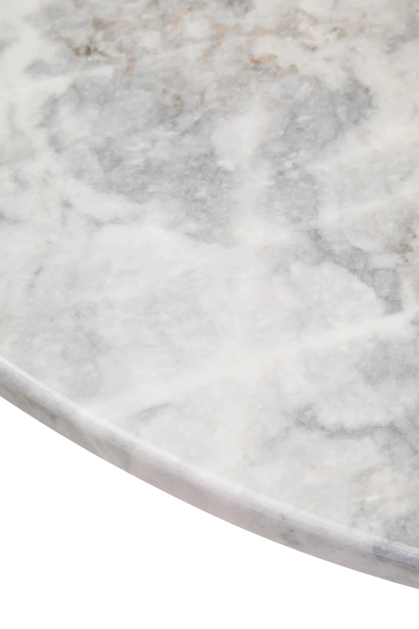 Palermo White Marble and Black Acacia Wood Large Coffee Table - Tables, photo 8 of 8