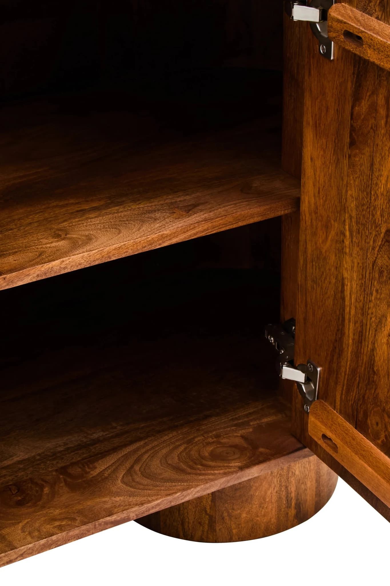 Torcino Marble and Carved Mango Wood Two Door Sideboard - Bookcases & shelving, photo 6 of 8