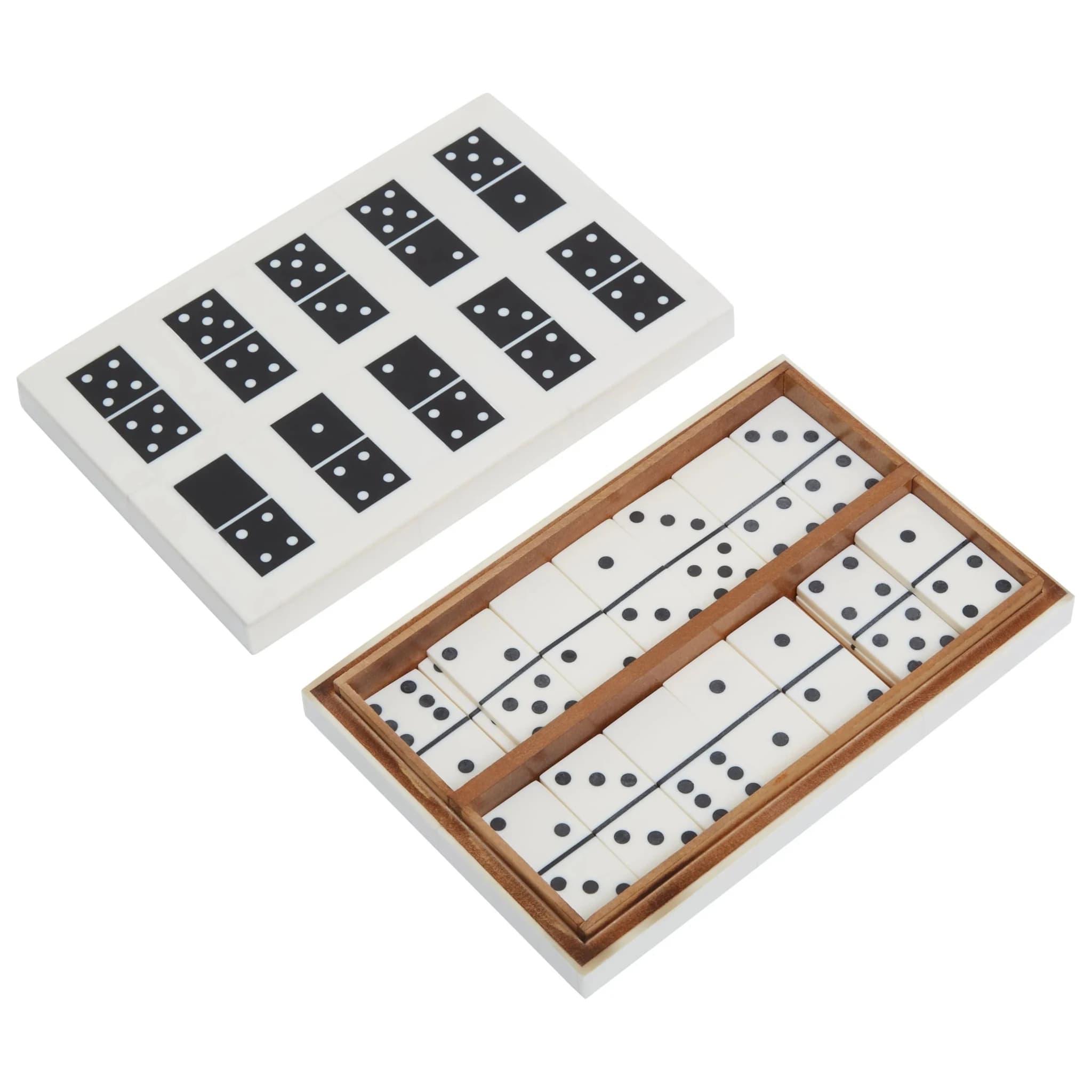 Churchill Games Black and White Domino Box Set - Decorative, photo 2 of 4