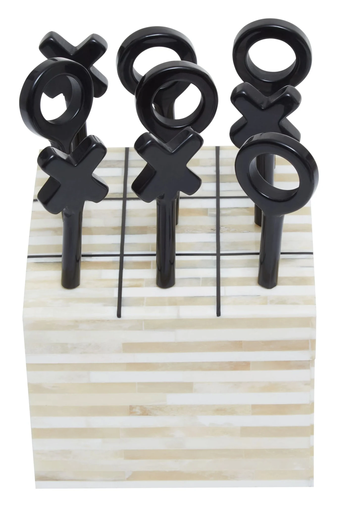 Churchill Games Cream and Black Bone Noughts & Crosses - Decorative, photo 3 of 8