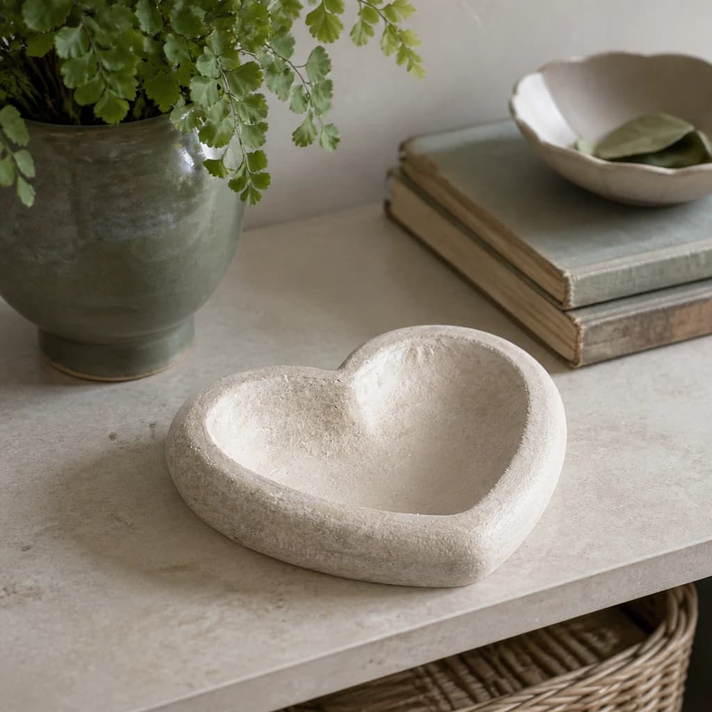 Deep Stone Heart Dish - Vases, photo 1 of 5