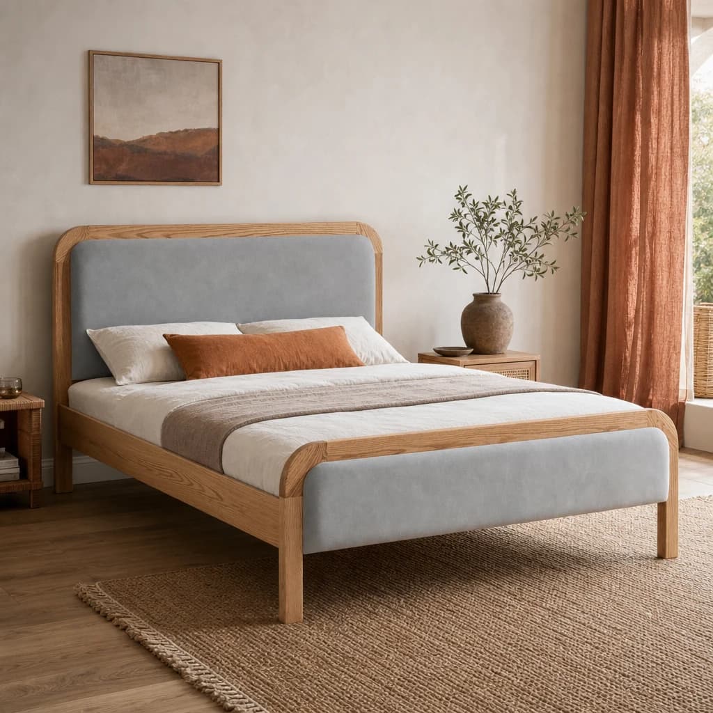 Amaya Double Bed Oak