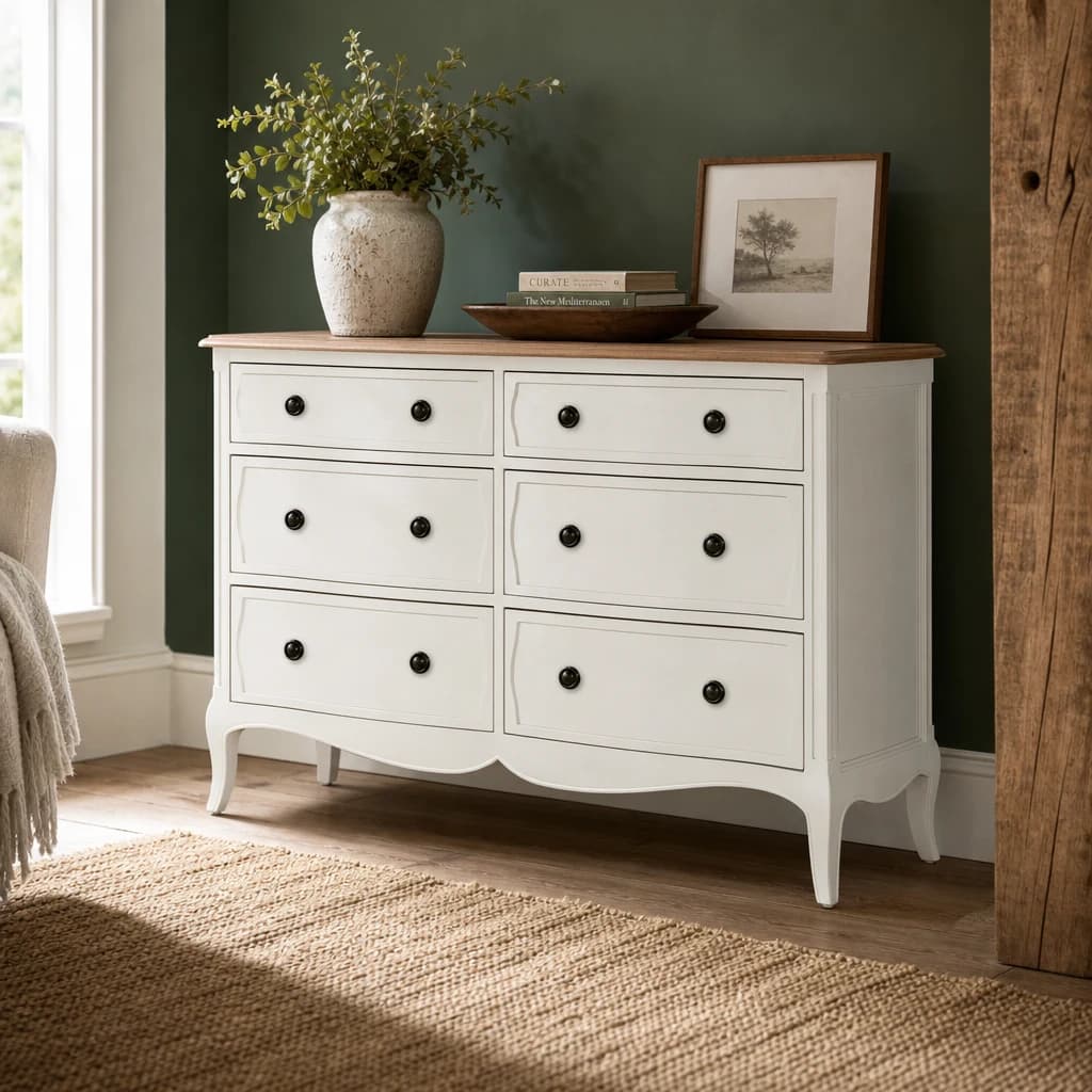 Amelie 6 Drawer Wide Chest