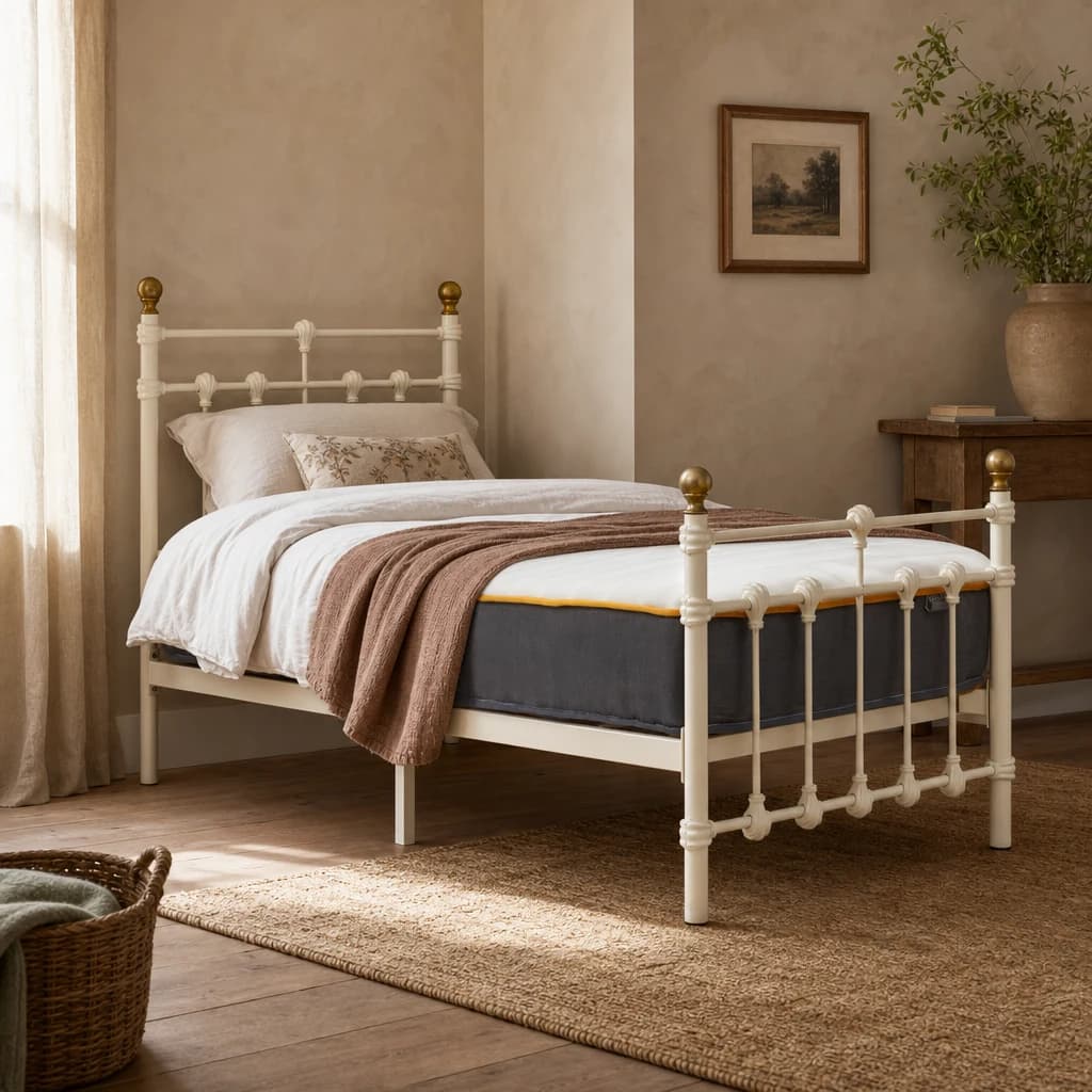 90cm Atlas Bed Cream - Beds & bed frames, photo 1 of 10