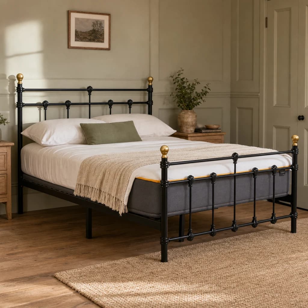 135cm Atlas Bed Black - Beds & bed frames, photo 1 of 10