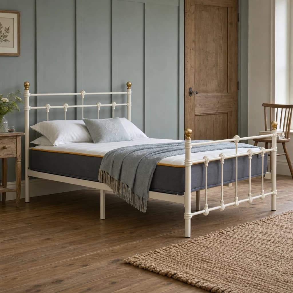 120cm Atlas Bed Cream - Beds & bed frames, photo 1 of 10