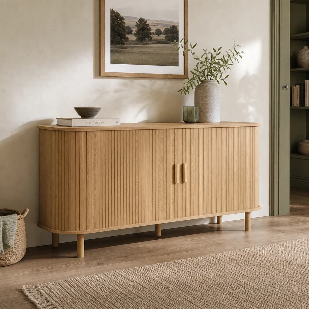 Axel 2 Door Fluted Sideboard