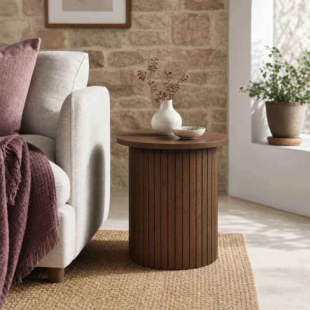 Axel Fluted Side Table