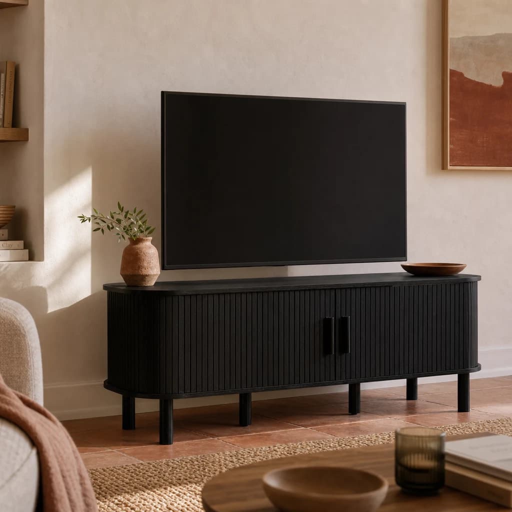 Axel Fluted TV Unit - TV & media units, photo 1 of 10