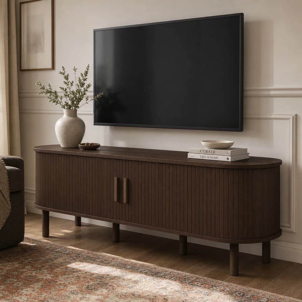 Axel Fluted TV Unit - TV & media units, photo 1 of 10