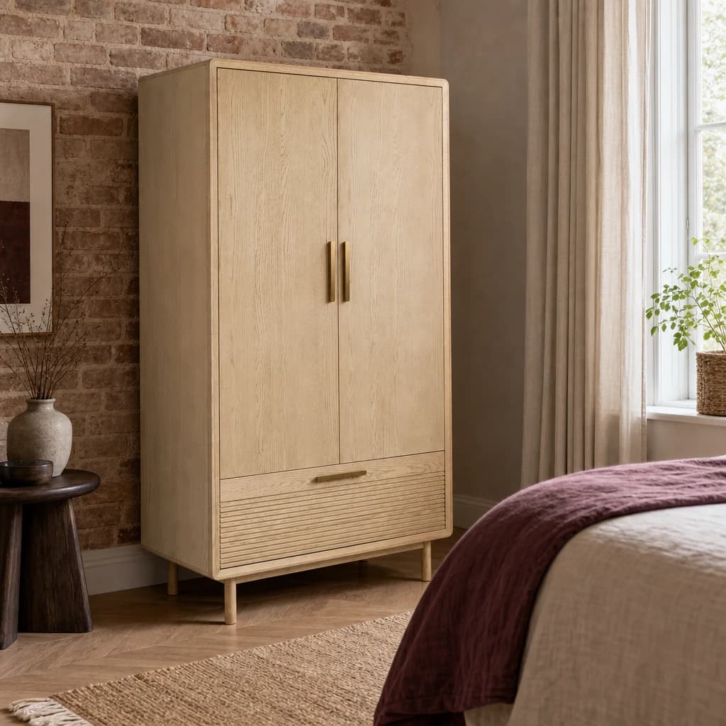 Harper 2 Door 1 Drawer Wardrobe