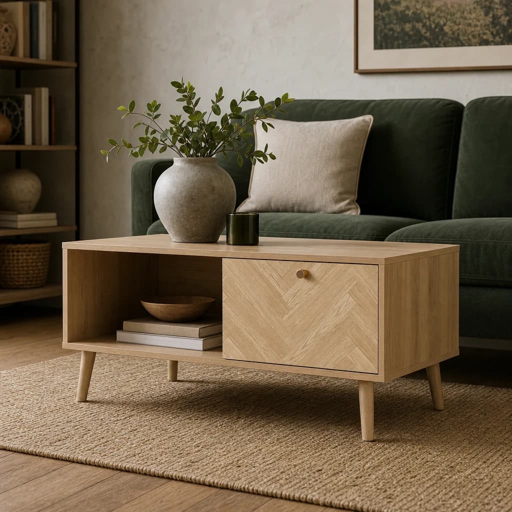 Herringford 1 Drawer Coffee Table - Coffee tables, photo 1 of 10