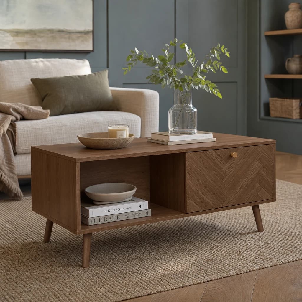 Herringford 1 Drawer Coffee Table - Coffee tables, photo 1 of 10