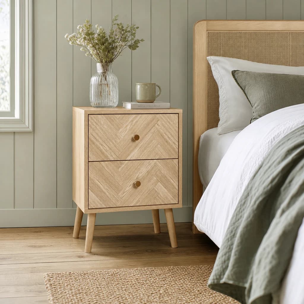 Herringford 2 Drawer Bedside - Bedside tables, photo 1 of 10