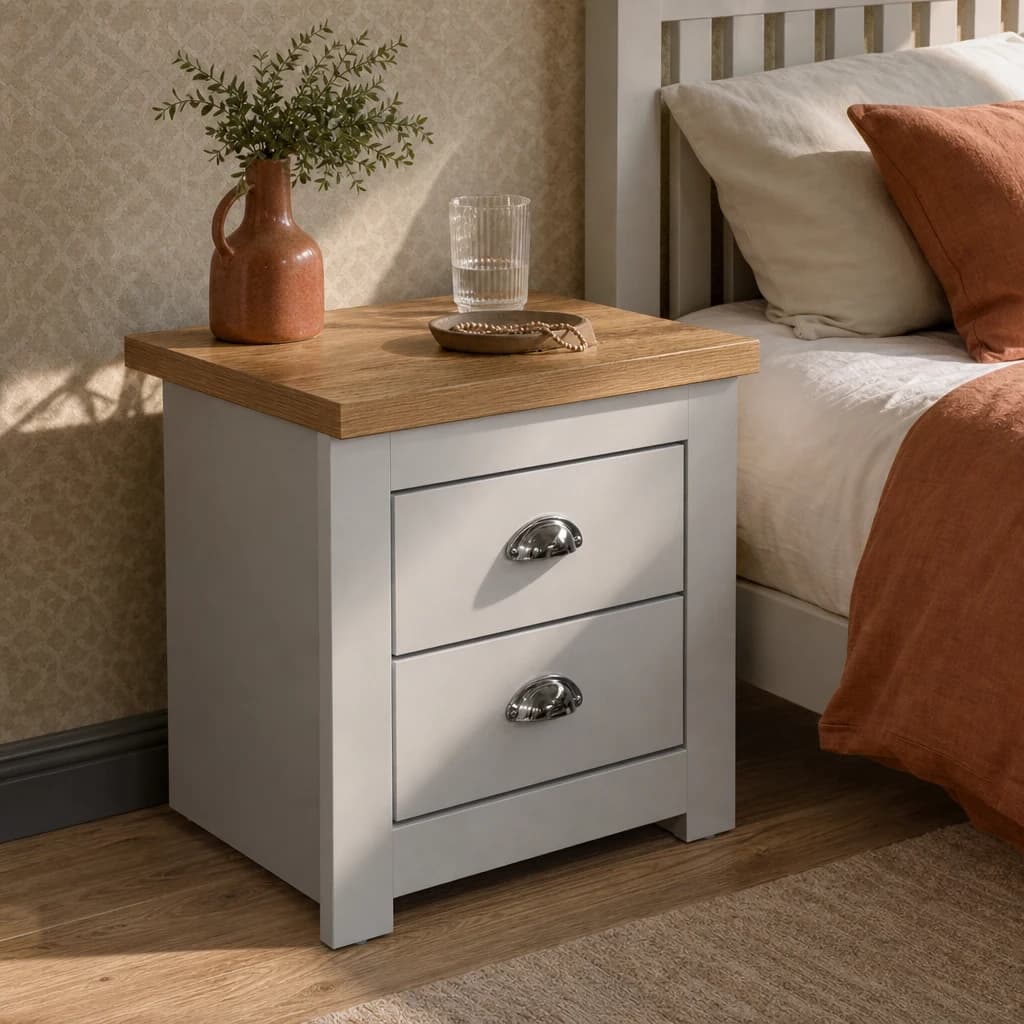Highgate 2 Drawer Bedside - Bedside tables, photo 1 of 8