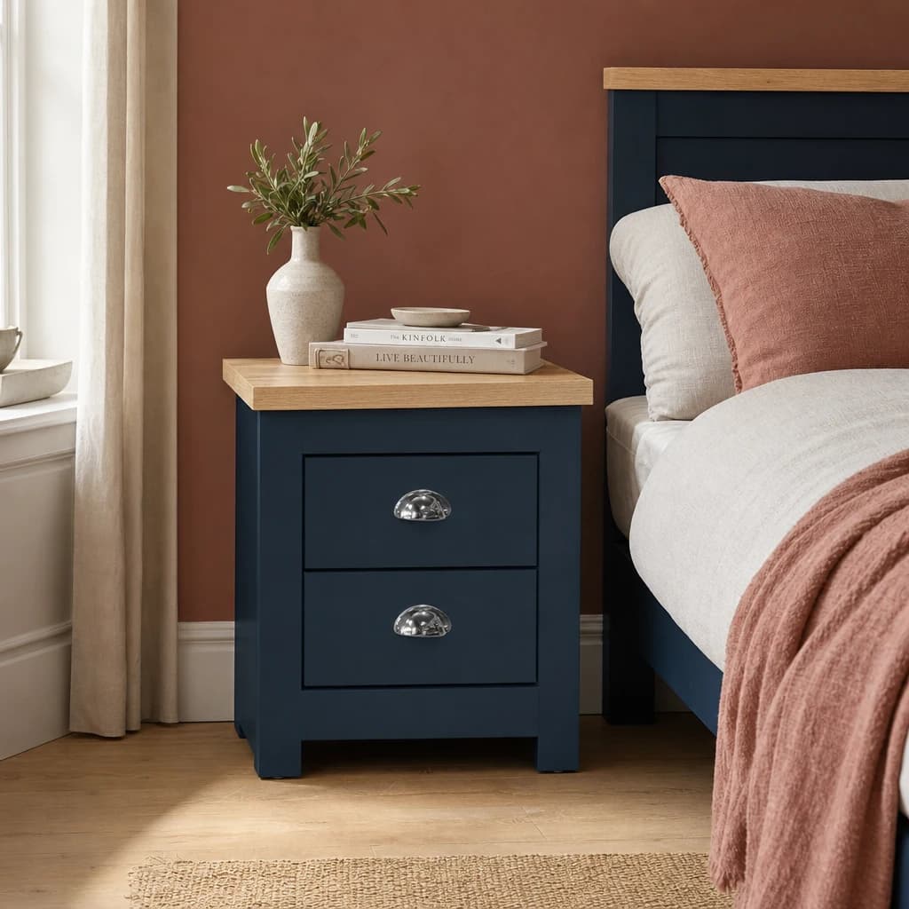 Highgate 2 Drawer Bedside - Bedside tables, photo 1 of 8