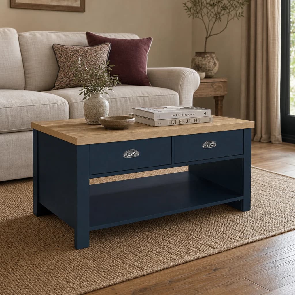 Highgate 2 Drawer Coffee Table - Coffee tables, photo 1 of 10