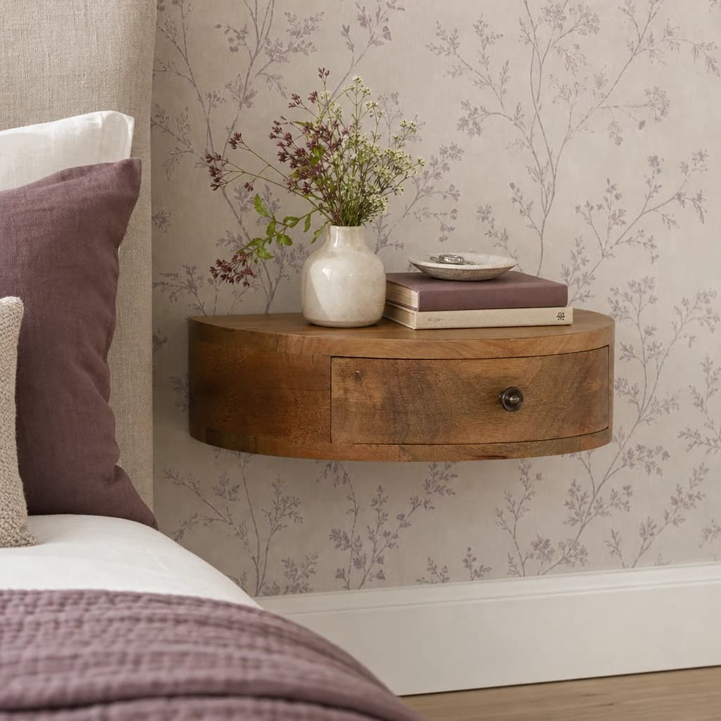 Wall Mounted Rounded Bedside - Bedside tables, photo 1 of 10