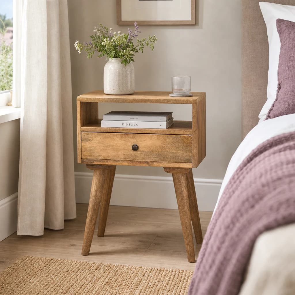 Modern Bedside with Open Slot - Bedside tables, photo 1 of 8