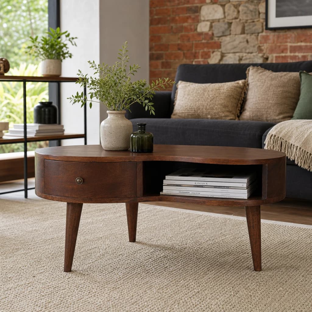 Chestnut Wave Coffee Table - Coffee tables, photo 1 of 9