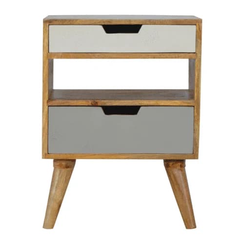 Grey and White Cut-out Bedside - Bedside tables, photo 9 of 9