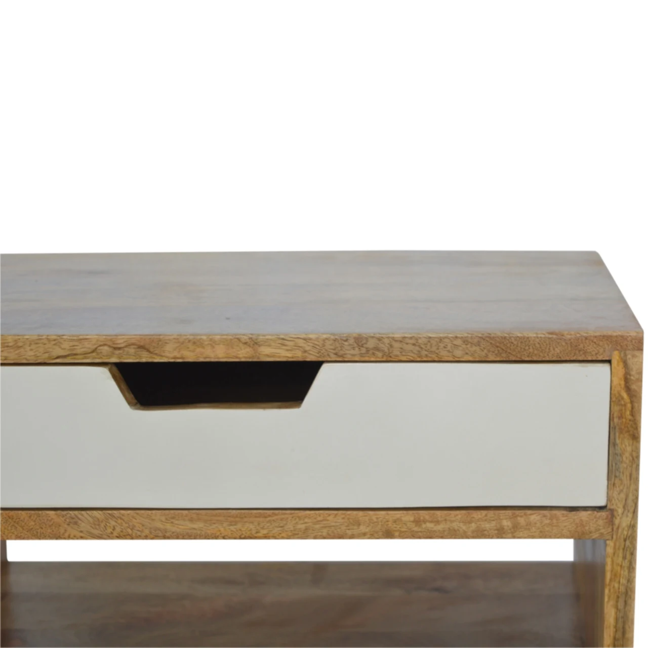 Grey and White Cut-out Bedside - Bedside tables, photo 2 of 9