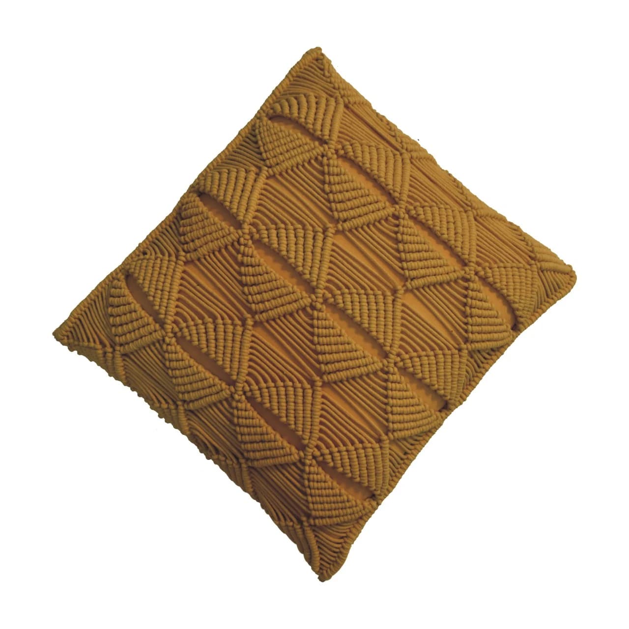 Esmi Cushion Set of 2 - Mustard - Cushions & throws, photo 4 of 7