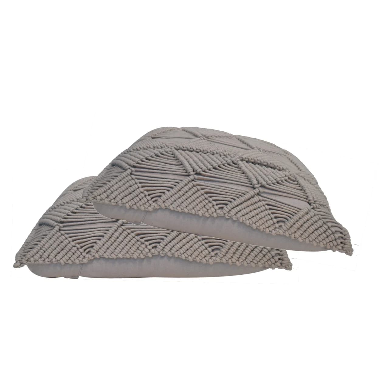 Esmi Cushion Set of 2 - Grey - Cushions & throws, photo 3 of 8