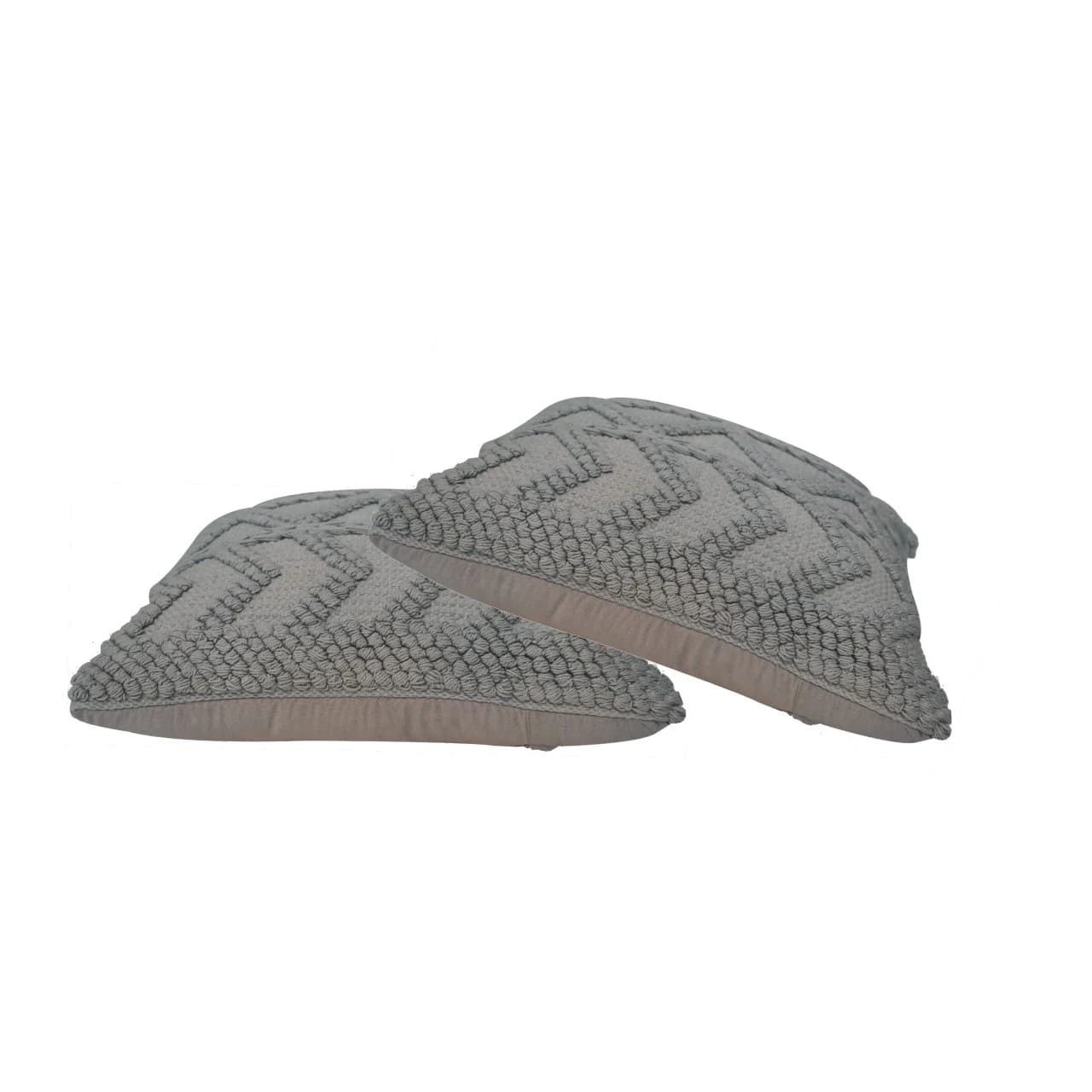 Alda Cushion Set of 2 - Grey - Cushions & throws, photo 2 of 7