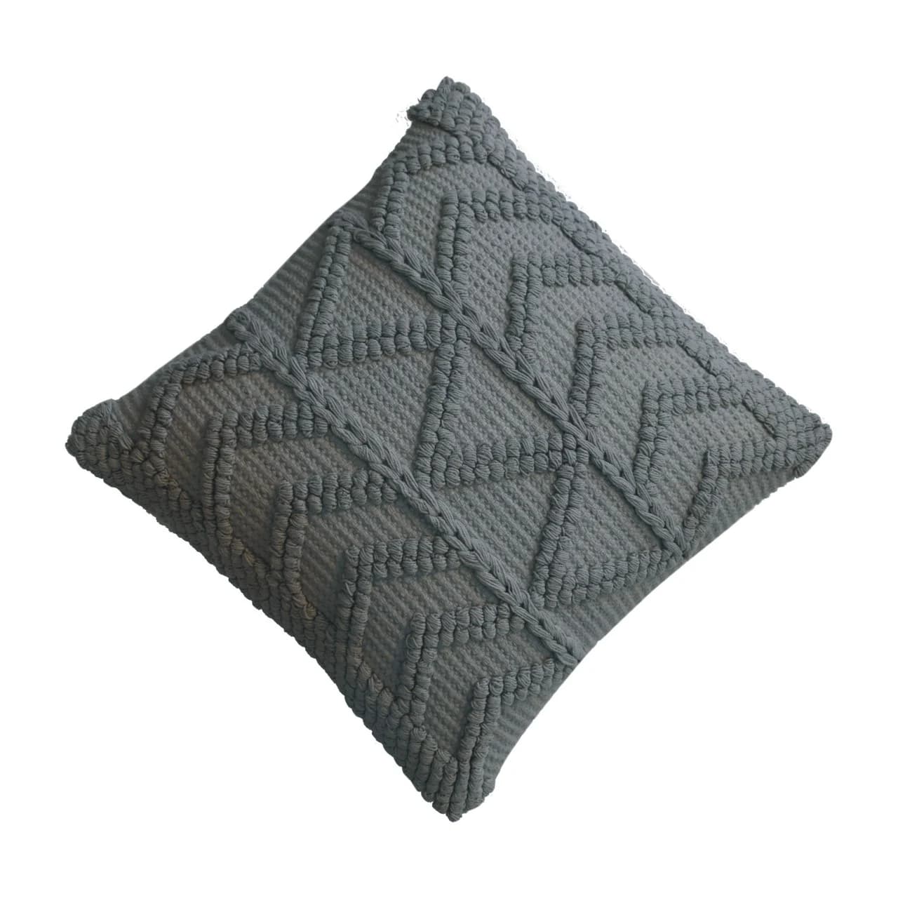 Alda Cushion Set of 2 - Grey - Cushions & throws, photo 4 of 7