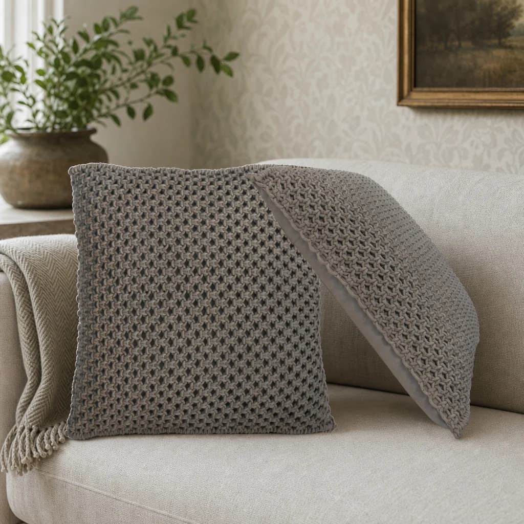 Myra Cushion Set of 2 - Grey