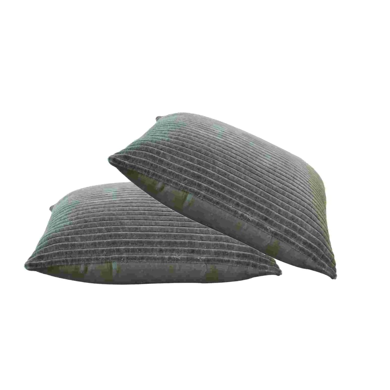 Ribbed Green Cushion Set of 2 - Cushions & throws, photo 2 of 7